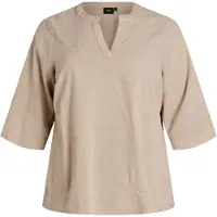 Zizzi Bluse 'Cananna' beige
