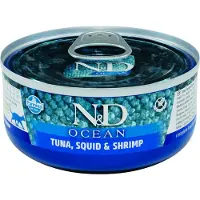 Farmina N&d Ocean Vådfoder Til Kat Med Tun Blæksprutte Og Rejer 24x70g