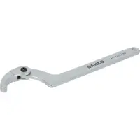 Bahco Chrome Finish Adjustable Hook 50-120 Mm 295 Mm Fastnøgle