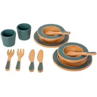 Mamamemo Spisestel - Træ - Emerald Green - - OneSize - Legemad