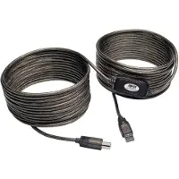 Eaton Corporation Eaton Tripp Lite Series 36ft USB 2.0 Hi-Speed Active Repeater Cable USB-A to USB-B M/M 36' - USB-kabel - USB (han) til USB Type B (han) - USB 2.0 - 11 m - aktiv
