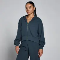 Myprotein MP Women's Lightweight Loopback hættetrøje med lynlås - Falmet Blå - XS