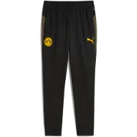 Puma Borussia Dortmund Training Pants Men, Sport, Black/Loden Green, XS