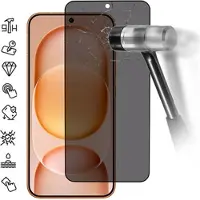Mtp Products Honor Magic8 Pro Air Privacy Full Cover Skærmbeskytter Hærdet Glas - Sort Kant