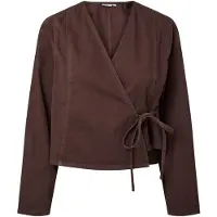Pieces Pcfenna Denim Slå-om Top