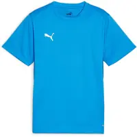 Puma Trænings T-Shirt teamGOAL - Blå/Hvid Børn, størrelse YM/140 cm