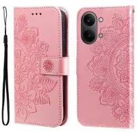 Mtp Products Xiaomi Redmi Turbo 5 Max Mandala Series Etui med Pung - Pink