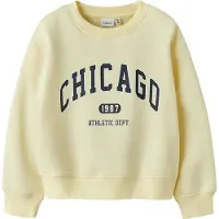 Name it Sweatshirt 'NKFFABIA' navy / pastelgul / hvid