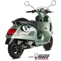 MIVV Delta Race Piaggio Vespa Gts 300 2008-20 P.008.ldrb Homologeret Fuldlinjesystem
