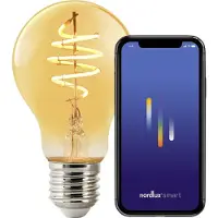 Nordlux Smart Deko A60 4,7W LED E27, ravfarvet