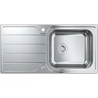GROHE K500 Køkkenvask, rustfrit stål, nedfæld/planlim, 965x500mm