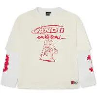 AND1 Bluser & t-shirts ecru / rød / hvid
