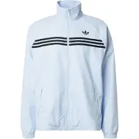 Adidas Overgangsjakke 'CHEST STRIPES TRACK' lyseblå / sort