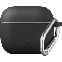 Cellularline Bounce Case, Boks, Sort, Apple, AirPods Pro 3, Silikone, Stødbestandig, Smudsafvisende, Ridseresistent