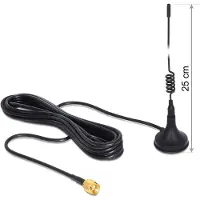 DeLOCK GSM / UMTS Antenna - Antenne - 21.5 cm - mobil - 3 dBi - omni-directional - sort