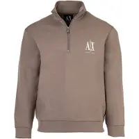Armani Exchange A|X Armani Exchangetil mænd. XM000370AF10818U6107 Driftwood beige sweatshirt (S), Casual, Bomuld, Lange ærmer