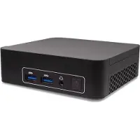 Aopen Digital Engine DEN5128 - Mini PC Core i5 1240P / op til 4.4 GHz - RAM 8 GB - SSD 128 GB - Intel Iris Xe Graphics - 2.5 Gigabit Ethernet, Gigabit Ethernet - intet OS - skærm: ingen - sort