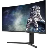 Dahua DHI-LM34-E330CA - LED-skærm - kurvet - 34 - 3440 x 1440 WQHD @ 200 Hz - VA - 300 cd/m² - 3500:1 - HDR10+ - 1 ms - 2xHDMI, 2xDisplayPort - sort