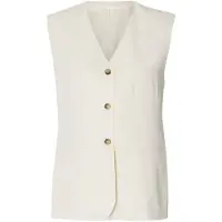 Selected Jakkesætsvest creme