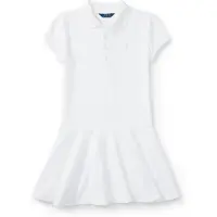 Ralph Lauren Polo Ralph Laurentil piger. 313624740003 Hvid polokjole i stretch-pique ((M) 8/9años= 136/142cm), Casual, Bomuld, børnetøj