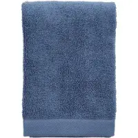 Södahl Økologisk håndklæde - 100% økologisk bomuld - Håndklæde blå 50x100 cm - Organic Comfort - Linen blue