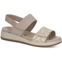 Caprice Sandal, beige, made of Leather without heel, Size 41