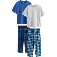 Next Pyjamas lang navy / lyseblå / mørkeblå / lysegrå