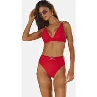 Lipsy Bikinioverdel mørkerød