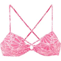 Venice beach Bikinioverdel pink / hvid