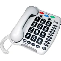 Geemarc Telecom AMPLIPOWER 40 Telefon med ledning og store knapper - 40dB