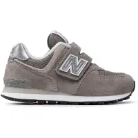 New Balance New Balanceunisex til børn. PV574V1 Sneakers i læder 574 Core Hook & Loop grøn (32.5), Fast, Velcro, Casual, børnetøj