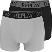 Replay Herre Boxershorts Sæt med 6 Bomuld Farve BM331 Logo Størrelse XL