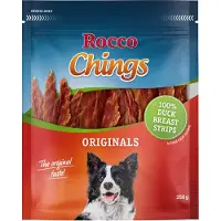 Rocco Økonomipakke: 4/12 poser Chings Originals - Andebryst i strimler 4 x 250 g