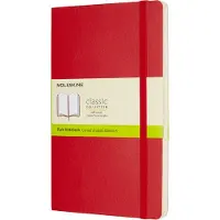 Moleskine Classic Notebook Large, ulinjeret, soft cover Scarlet Red