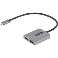 StarTech.com USB-C to Dual HDMI MST HUB Dual HDMI 4K 60Hz USB Type C Multi Monitor Adapter for Laptop w/ 1ft (30cm) cable