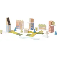 Kids Concept Kid's Concept – blokelių rinkinys miestams statyti | Daugiaspalvis (AIDEN)