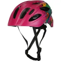 Crazy Safety Cool Splash, cykelhjelm, junior, pink