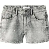 Name it Shorts - NkfRose - Light Grey Denim - - 8 år (128) - Shorts