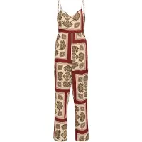 ONLY Jumpsuit 'ONLNova' beige / brun / rød