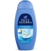 Felce Azzurra White Musk - Delicate Essence Shower Gel - Färsk och ren doft med energiska och citrusfrukter - Rose -smidighet för att få en smidi