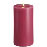 Moods & More LED bloklys i vintage rose med smelteeffekt - Ø 7,4 cm x H 15 cm
