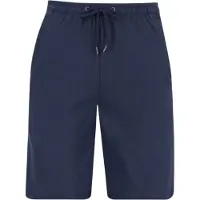 Hajo Knælange shorts med elastik - Marineblå