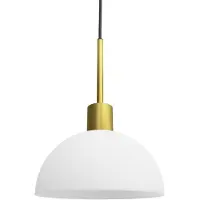 Herstal Vienda loftlampe Messing/Opalglas