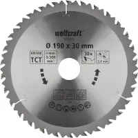 Wolfcraft 6736000 Rundsavsklinge Til Træ 190 Mm