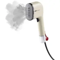 Braun GS 3012, Håndholdt beklædningsdamper, 0,07 L, 0,5 min., Beige, Knapper, Håndafbryder