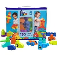 Mega Bloks Kæmpe byggetaske, byggesæt med 150 store byggeklodser, Byggesæt, 1 År, Plast, 150 stk, 2,07 kg