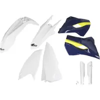 Ufo Husqvarna Te/tx/fe 2015-2016 Hukit615f-999w Fork Protectors & Plastikkit
