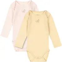 Fanga Fontana Bodyer l/æ - Bello - 2-pak - Banana Crepe/creole P - - 1½ år (86) - Body L/Æ
