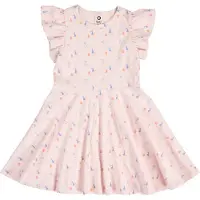 Müsli Kjole - Rib - Picnic Frill Swing - Primrose/Shell Blue/Tof - - 4 år (104) - Kjole
