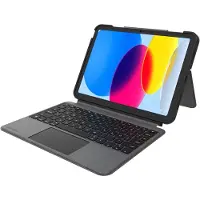 4smarts - Tastatur og folio-kasse - med trackpad - Apple Smart connector - QWERTZ - grafit